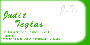judit teglas business card